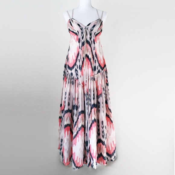 ikat cotton maxi dress